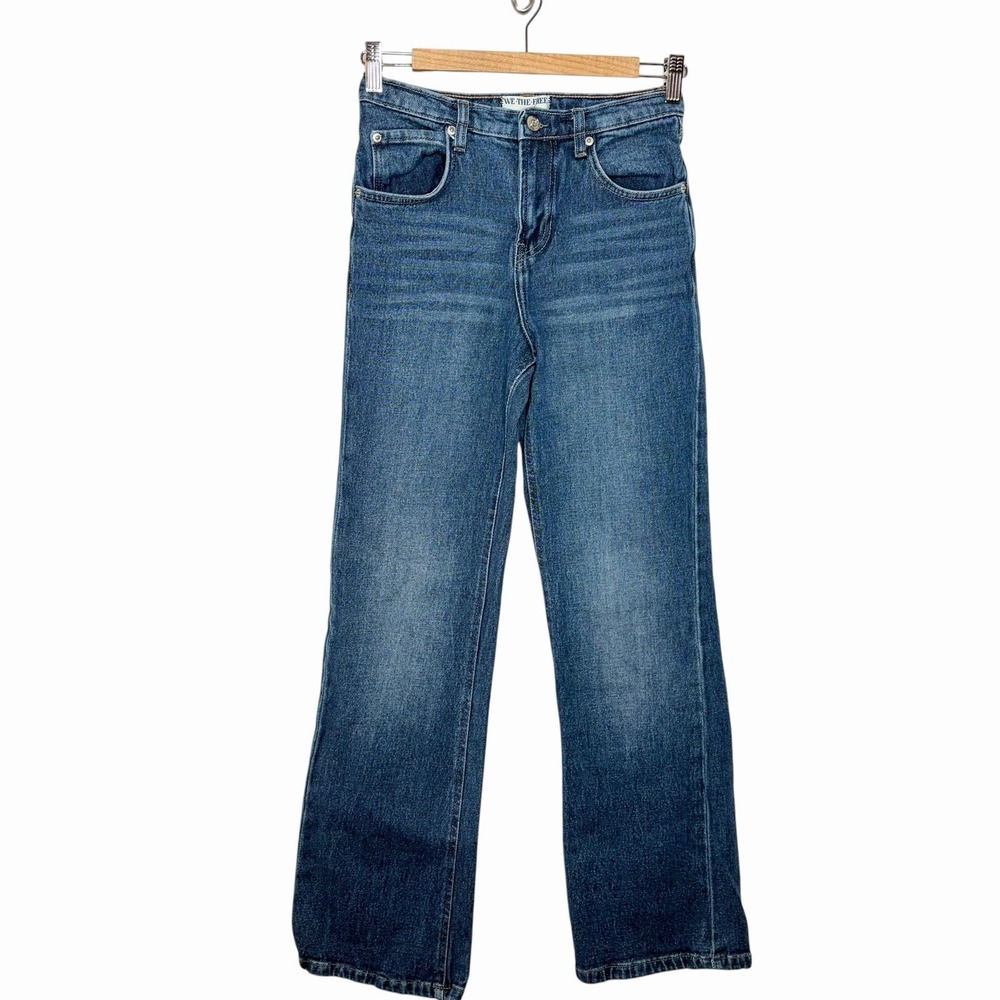 We The Free People Sabine Slim A-Line Jeans Womens 26 Straight Leg High Rise